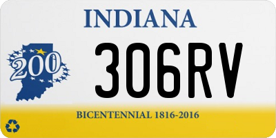 IN license plate 306RV