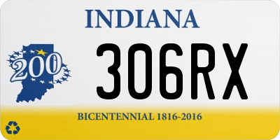IN license plate 306RX
