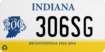 IN license plate 306SG