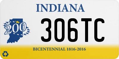 IN license plate 306TC