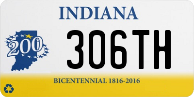 IN license plate 306TH