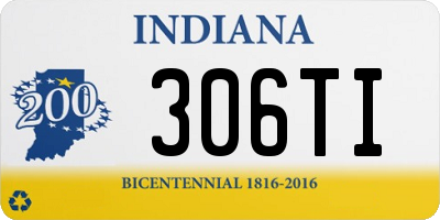 IN license plate 306TI