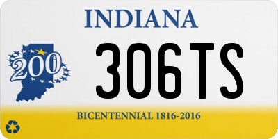 IN license plate 306TS