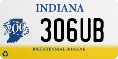 IN license plate 306UB