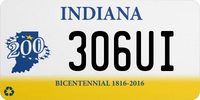 IN license plate 306UI