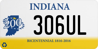 IN license plate 306UL