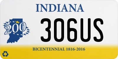 IN license plate 306US