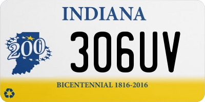 IN license plate 306UV
