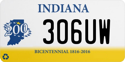 IN license plate 306UW