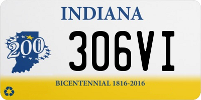 IN license plate 306VI