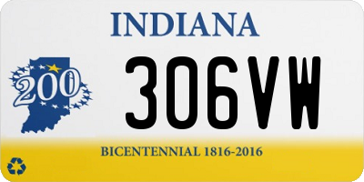 IN license plate 306VW