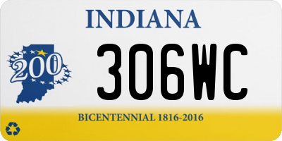 IN license plate 306WC