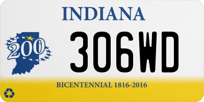 IN license plate 306WD