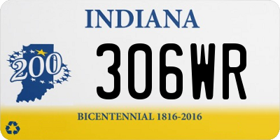 IN license plate 306WR