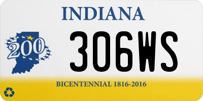 IN license plate 306WS