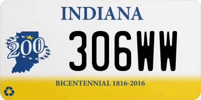 IN license plate 306WW