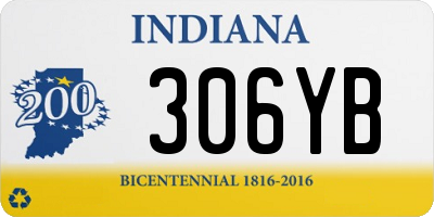 IN license plate 306YB