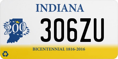 IN license plate 306ZU