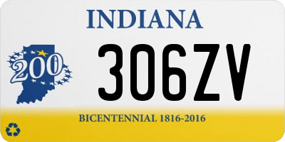 IN license plate 306ZV