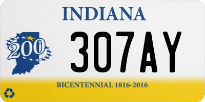 IN license plate 307AY