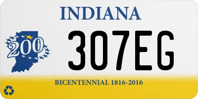 IN license plate 307EG