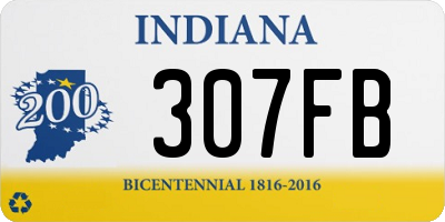 IN license plate 307FB