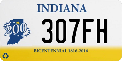 IN license plate 307FH