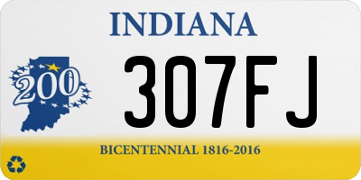 IN license plate 307FJ