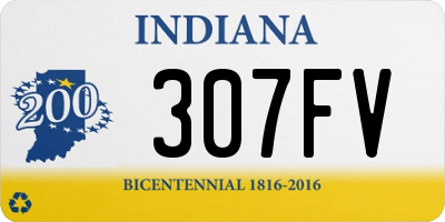 IN license plate 307FV