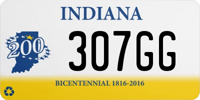 IN license plate 307GG