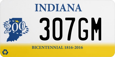 IN license plate 307GM