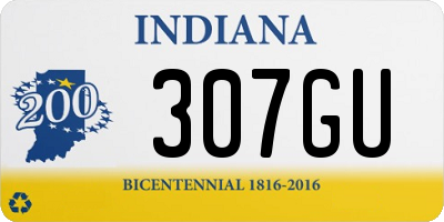 IN license plate 307GU