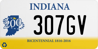 IN license plate 307GV