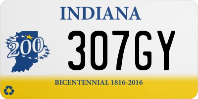 IN license plate 307GY