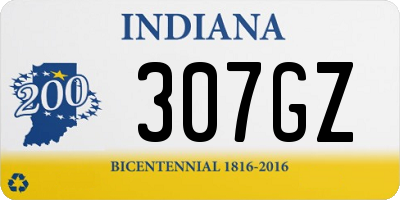 IN license plate 307GZ
