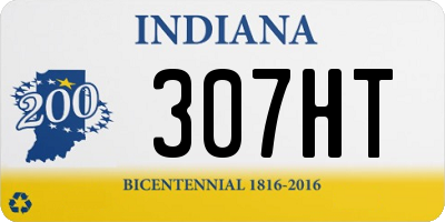 IN license plate 307HT