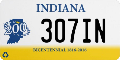 IN license plate 307IN