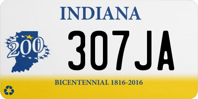 IN license plate 307JA
