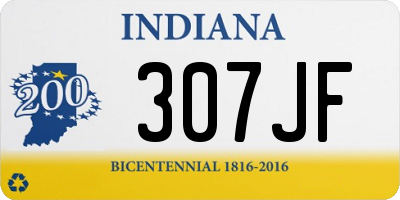 IN license plate 307JF