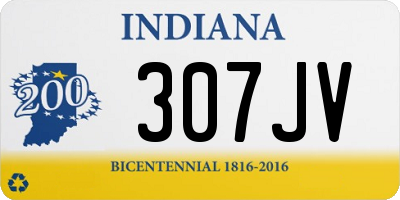 IN license plate 307JV