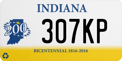 IN license plate 307KP