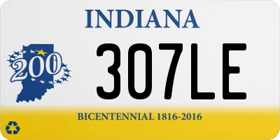 IN license plate 307LE