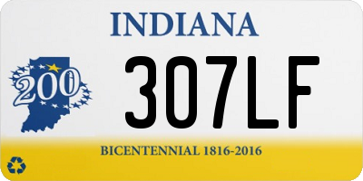 IN license plate 307LF