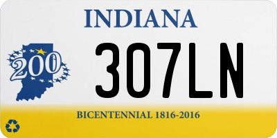 IN license plate 307LN