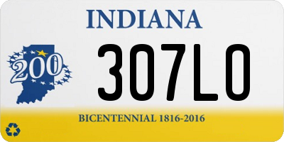 IN license plate 307LO