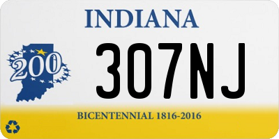 IN license plate 307NJ