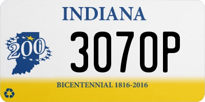 IN license plate 307OP