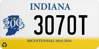 IN license plate 307OT