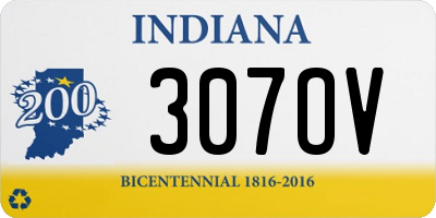 IN license plate 307OV