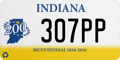 IN license plate 307PP